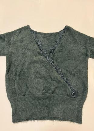Кофта темно-зелена