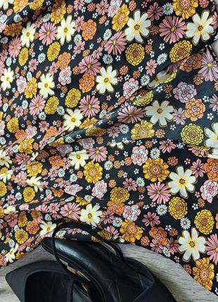 Рендова очень милая стильная сатиновая миди юбка topshop🌸2 фото