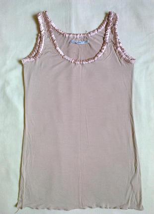 Вискозная блуза цвета пудра polo garage1 фото