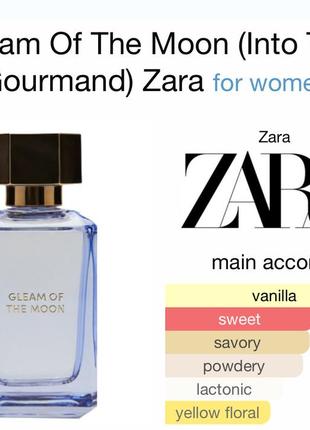 Zara парфюм серии into the gourmand 100 мл «gleam of moon»3 фото