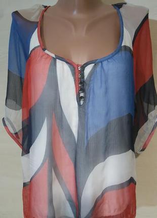 Шифоновая блуза рубашка