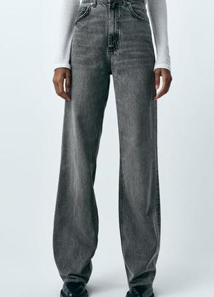 Трендові сірі джинси zara