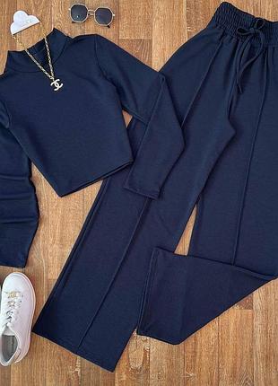 Брючний костюм: топ + штани2 фото