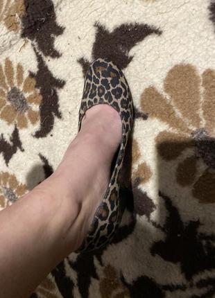 Туфли леопард толстый каблук6 фото