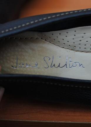 Синие кожаные мокасины, туфли, балетки, кеды jane shilton, 39 размер. оригинал6 фото