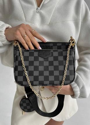Сумка pochette silver