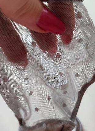 Asos трусики жіночі стрінги сірі зі слідами носки сексі прозора сіточка3 фото