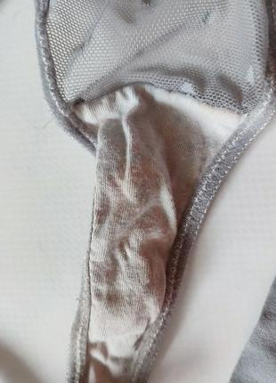 Asos трусики жіночі стрінги сірі зі слідами носки сексі прозора сіточка8 фото