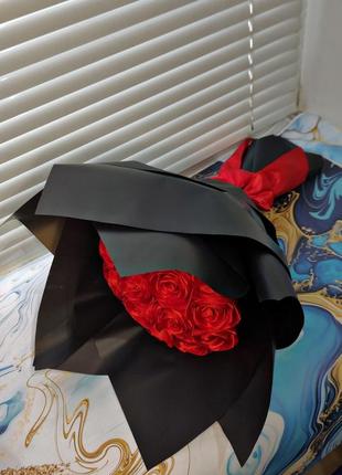 Букеты,букеты из лент,атласные ленты, розы,цветы, подарок