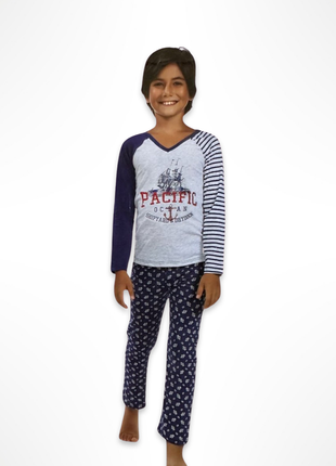 Пижама детская (футболка с длинными рукавами + штаны) sevim (турция)