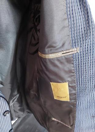 Ralf loren мужской свет серый пиджак в синюю полоску (новой) туреченица4 фото