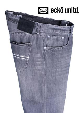 Ecko unltd w32 стoкові сірі джинси relaxed fit