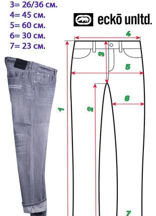 Ecko unltd w32 стоковые серые джинсы relaxed fit 50€10 фото