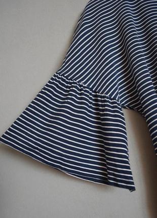 Кофточка блуза в полоску с рукавами-колокольчиками atmosphere3 фото