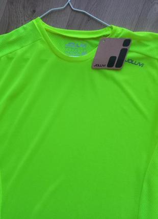 Joluvi techwear hi-cool спортивна неонова дихаюча футболка xl-розмір. оригинал  нова2 фото
