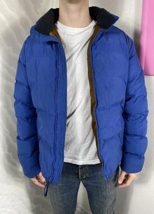 Gap primaloft puffer jacket куртка пуховая базовая синяя nylon casual cos uq tnf куртка с карманами10 фото