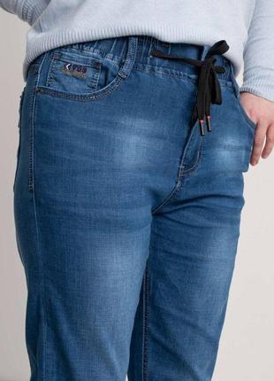 Батальні джинси на резинці4 фото
