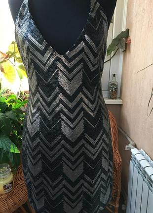 Новое нарядное платье в пайетках. размер м,l.2 фото
