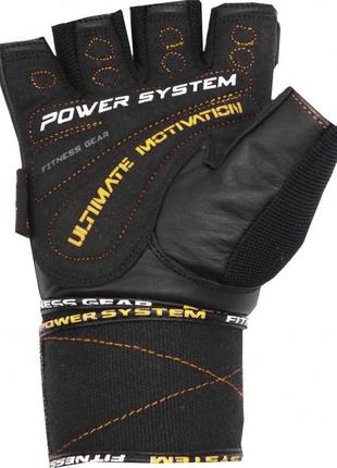 Перчатки для фитнеса спортивные тренировочные power system ps-2810 ultimate black/yellow line xl dm-113 фото