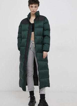 Пуховое пальто куртка длинная от superdry