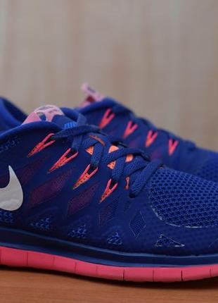 Сині кросівки з рожевими вставками nike free 5.0, 40.5 розмір. оригінал