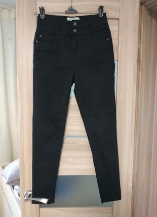 Новые высокие базовые джинсы скины с пуш ап эффектом6 фото