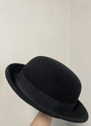 Чорна шляпа з вовни h&m4 фото