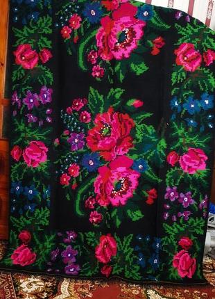 Натуральный украинский ковер ручной работы. антиквариат!