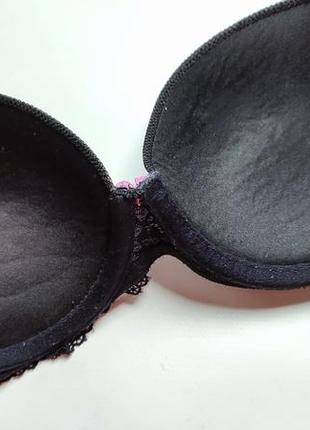 Lingerie c&a бюстик чорний рожевий мереживо сіточка формована чашка прозора сітка лівчик ліфчик бюстгалтер бра бюст5 фото