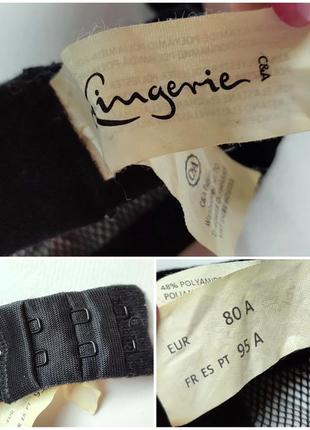 Lingerie c&a бюстик чорний рожевий мереживо сіточка формована чашка прозора сітка лівчик ліфчик бюстгалтер бра бюст9 фото