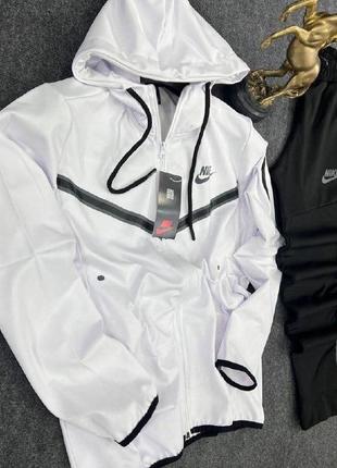 Мужской спортивный костюм из плащовки мужественный костюм в стиле tech fleece nike2 фото