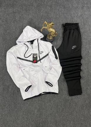 Мужской спортивный костюм из плащовки мужественный костюм в стиле pares fleece nike