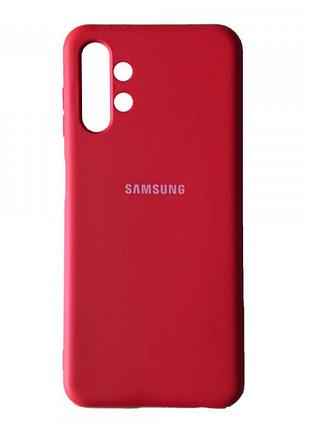 Силиконовый чехол для samsung a13 (a135) красный soft silicone case (бампер)