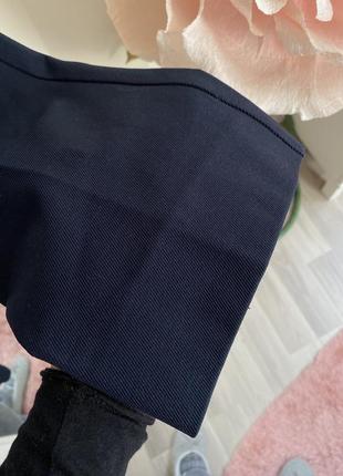 Брюки оригинальные max mara синие классические прямые, прямое брюки брюки m l10 фото