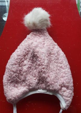 Fredrikson финляндия детская теплая шапка зимняя шерсть велюр 48 см 1-1.5-2 г 12-18-24м 80-86-92см7 фото