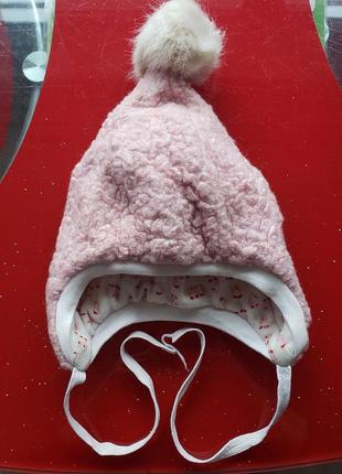 Fredrikson финляндия детская теплая шапка зимняя шерсть велюр 48 см 1-1.5-2 г 12-18-24м 80-86-92см2 фото