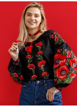 Вышиванка волшебная маки