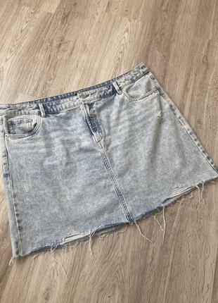 Юбка джинсова батал