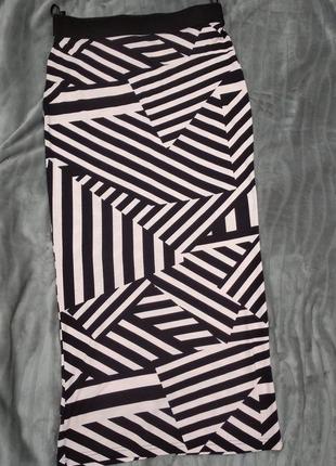 Трикотажна спідниця dorothy perkins, летняя юбка-макси, длинная юбка1 фото