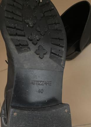 Шкіряні чоботи attizzare 39-40 розмір4 фото