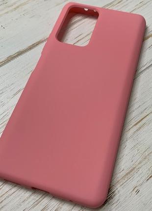 Силиконовый чехол soft silicone case full для poco m5s розовый (бампер)