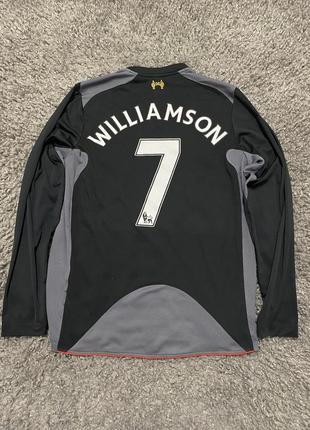 Футболка чоловіча футбольна  fc liverpool 2012/2013 williamson 7 лонгслів від warrior