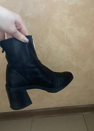 Шкіряні чоботи zara 39 розмір2 фото