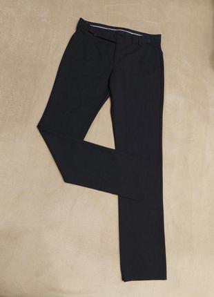 Легкие серые брюки штаны mexx классические с шерстью на низкой средней посадке6 фото