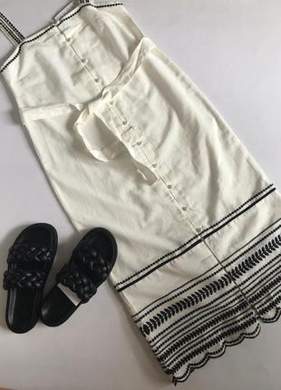 Сукня з вишівкою mango размер xs та l (53060757) 2