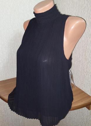 Стильная коллекционная плиссированная блузка zara,с биркой, молниеносная отправка5 фото