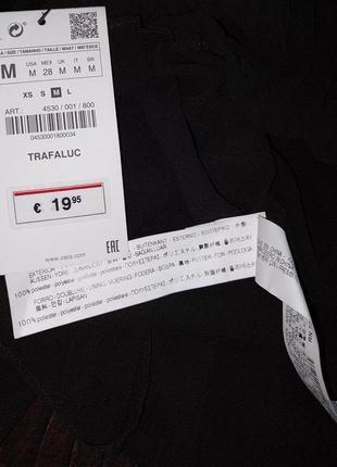 Стильная коллекционная плиссированная блузка zara,с биркой, молниеносная отправка10 фото