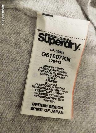 Комфортный качественного состава джемпер уникального британского бренда superdry.6 фото