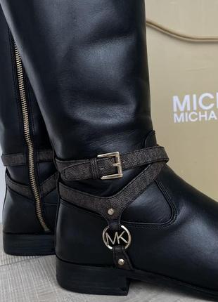 Кожаные сапоги michael kors, демисезон, 40 размер3 фото