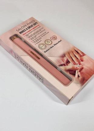 Фрезер для маникюра и педикюра flawless salon nails, ручка фрезер для маникюра. цвет: розовый3 фото